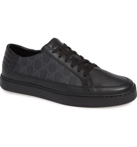 gucci low top sneaker black|Gucci designer low top sneakers.